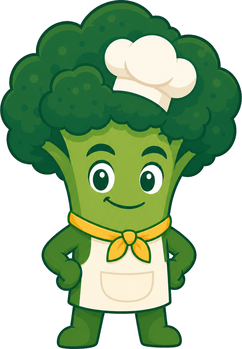 Brocco, the Broccolicious broccoli mascot